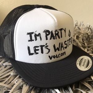 Volcom “ I’m Party Let’s Get Wasted Hat”